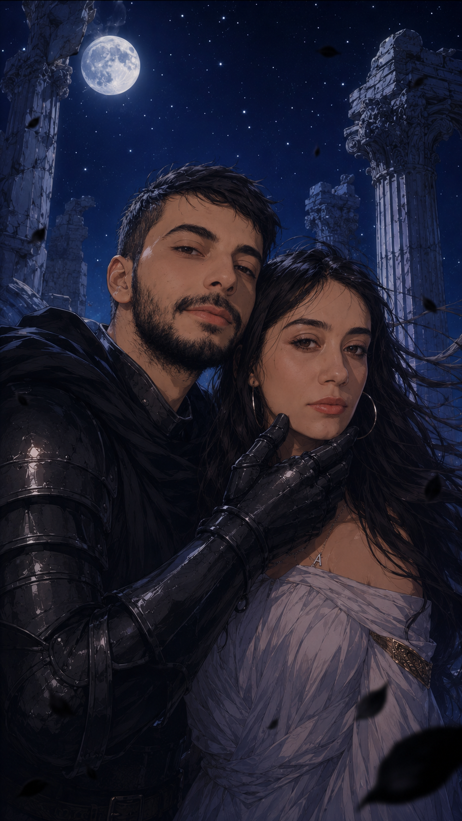 Almina ve Buğra ay harabelerinde